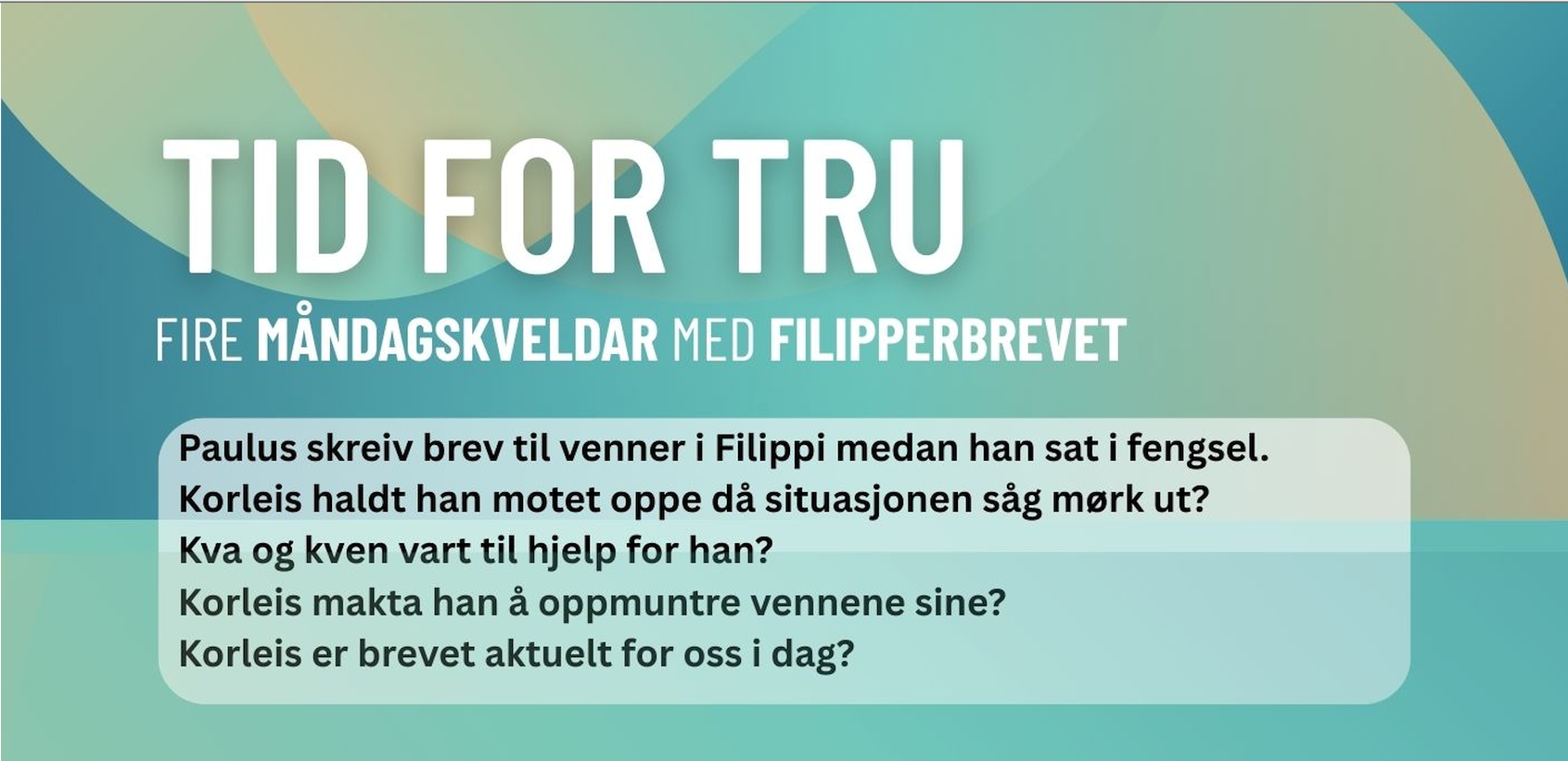 Plakat med tekst 